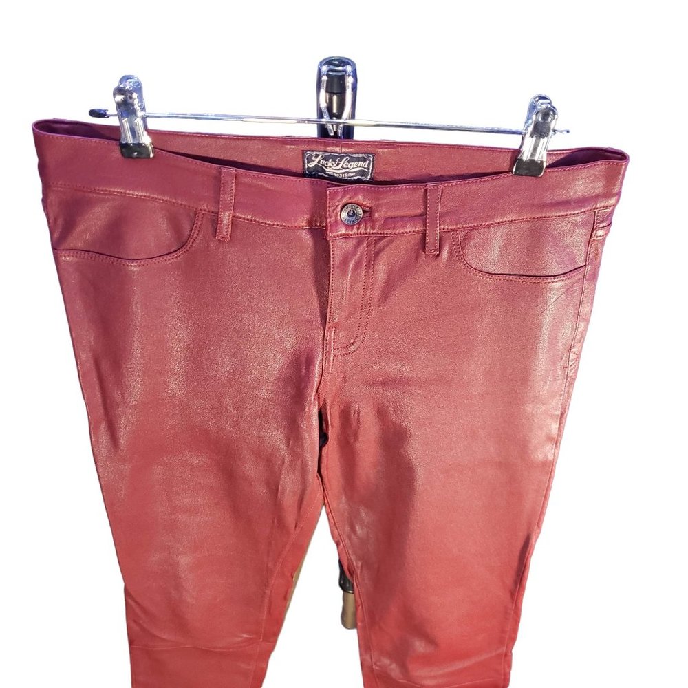 Lucky Brand Red Leather Pants